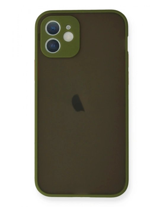 Newface iPhone 12 Mini Kılıf Montreal Silikon Kapak - Açık Yeşil