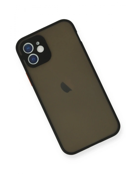 Newface iPhone 12 Mini Kılıf Montreal Silikon Kapak - Siyah