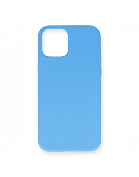 Newface iPhone 12 Mini Kılıf Nano içi Kadife Silikon - Mavi