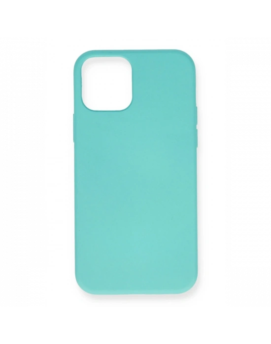 Newface iPhone 12 Mini Kılıf Nano içi Kadife Silikon - Turkuaz