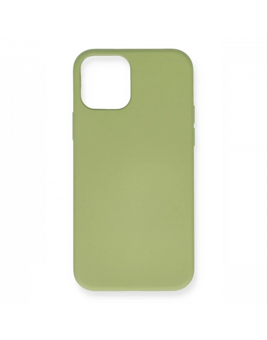 Newface iPhone 12 Mini Kılıf Nano içi Kadife Silikon - Yeşil