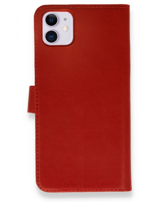 Newface iPhone 12 Mini Kılıf Trend S Plus Kapaklı Kılıf - Kırmızı