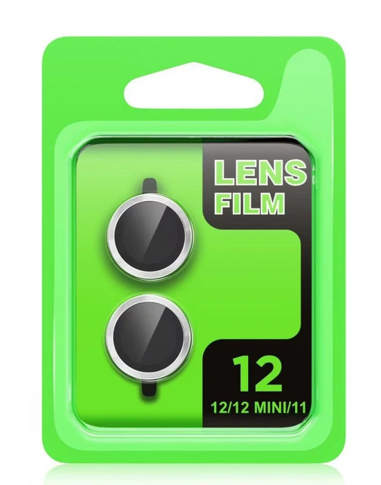 Newface iPhone 12 Mini Raze Metal Kamera Lens - Yeşil