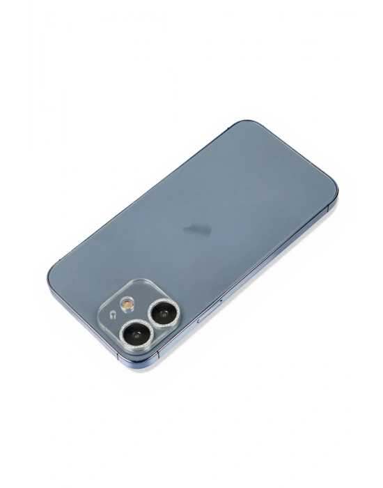 Newface iPhone 12 Mini Shine Kamera Lens Koruma Cam - Gümüş