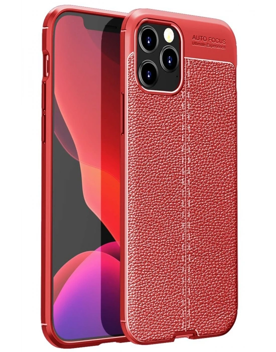 Newface iPhone 12 Pro Kılıf Auto Focus Kapak - Kırmızı