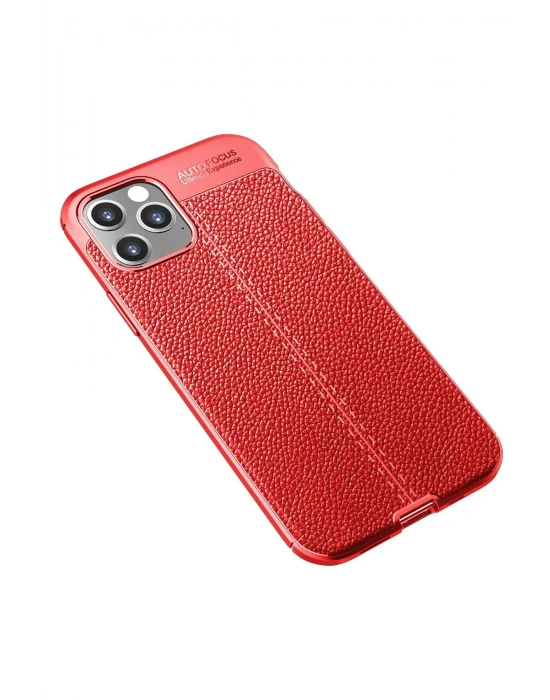 Newface iPhone 12 Pro Kılıf Auto Focus Kapak - Kırmızı