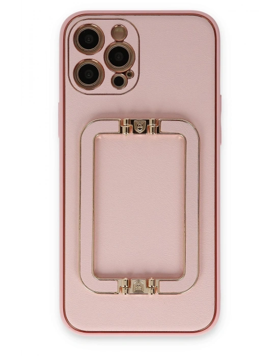 Newface iPhone 12 Pro Kılıf Coco Elit Kapak - Pembe