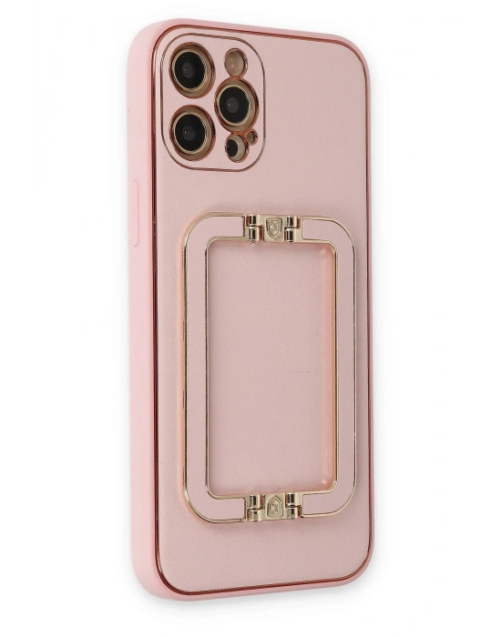 Newface iPhone 12 Pro Kılıf Coco Elit Kapak - Pembe