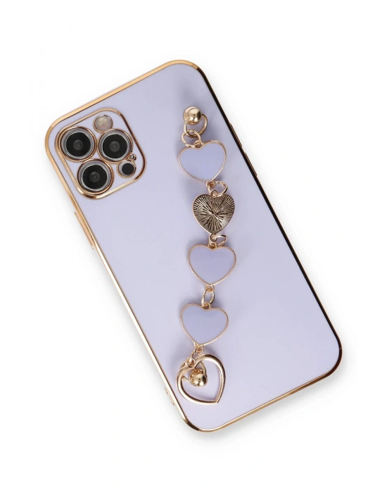 Newface iPhone 12 Pro Kılıf Esila Silikon - Lila