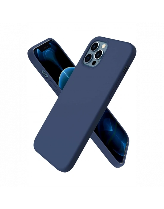 Newface iPhone 12 Pro Kılıf First Silikon - Lacivert