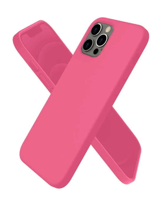 Newface iPhone 12 Pro Kılıf First Silikon - Pembe