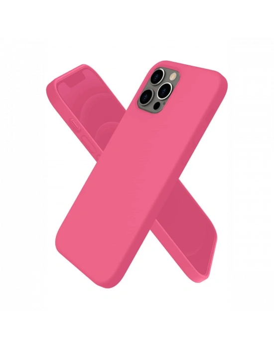 Newface iPhone 12 Pro Kılıf First Silikon - Pembe