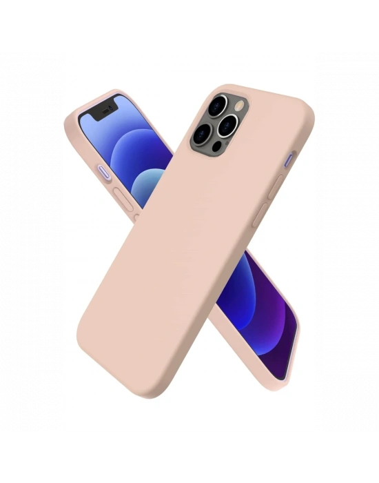 Newface iPhone 12 Pro Kılıf First Silikon - Pudra