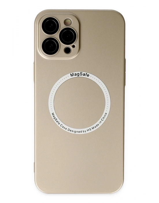 Newface iPhone 12 Pro Kılıf Jack Magneticsafe Lens Silikon - Gold