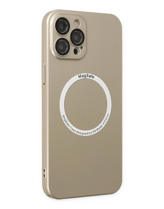 Newface iPhone 12 Pro Kılıf Jack Magneticsafe Lens Silikon - Gold