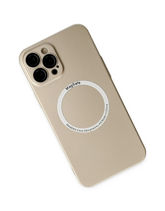 Newface iPhone 12 Pro Kılıf Jack Magneticsafe Lens Silikon - Gold