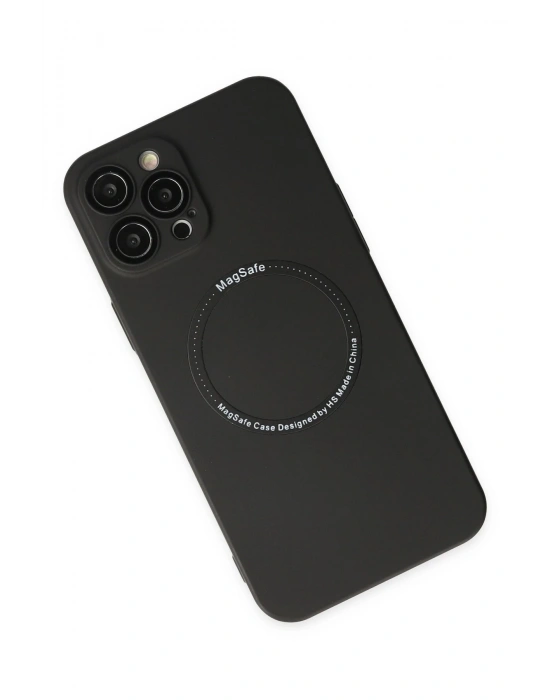 Newface iPhone 12 Pro Kılıf Jack Magneticsafe Lens Silikon - Siyah