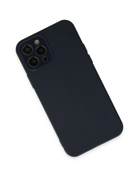 Newface iPhone 12 Pro Kılıf Lansman Glass Kapak - Lacivert