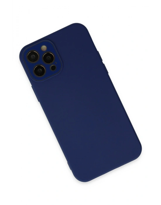 Newface iPhone 12 Pro Kılıf Lansman Glass Kapak - Sky Blue