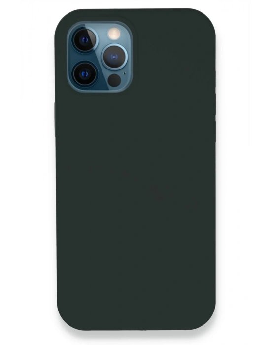 Newface iPhone 12 Pro Kılıf Lansman Legant Silikon - Koyu Yeşil