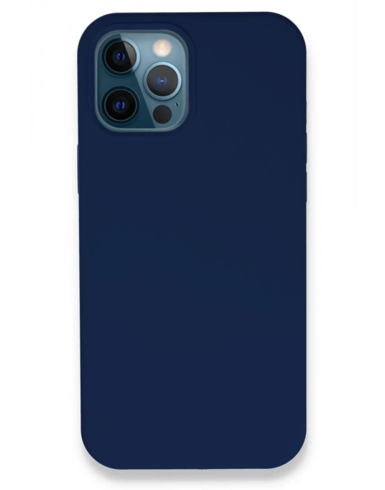 Newface iPhone 12 Pro Kılıf Lansman Legant Silikon - Lacivert