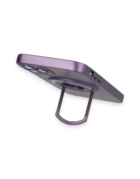 Newface iPhone 12 Pro Kılıf Lukka Magneticsafe Kapak - Derin Mor