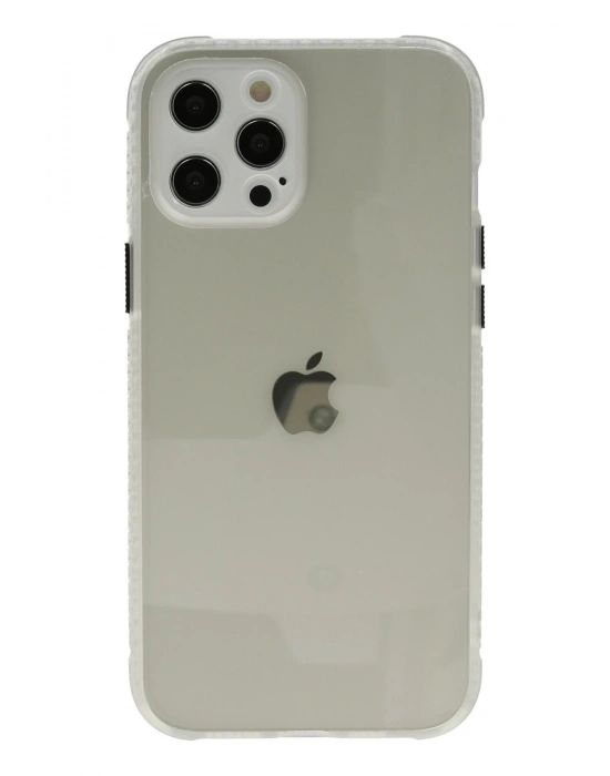 Newface iPhone 12 Pro Kılıf Miami Şeffaf Silikon - Şeffaf