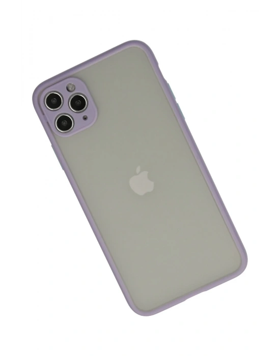 Newface iPhone 12 Pro Kılıf Montreal Silikon Kapak - Mor