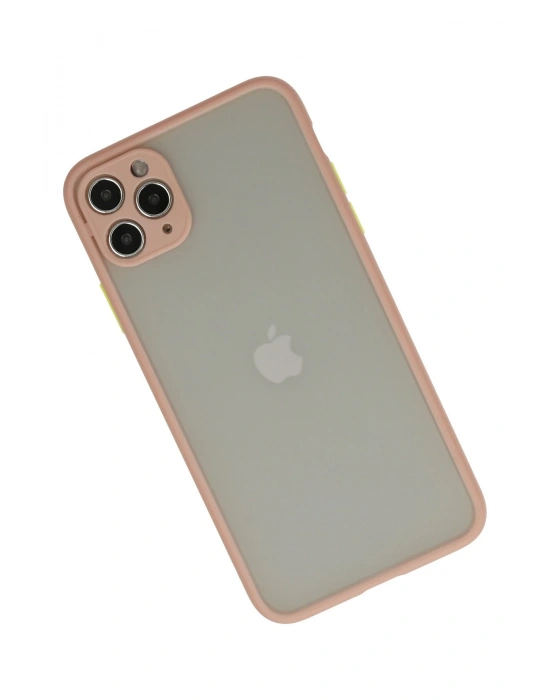 Newface iPhone 12 Pro Kılıf Montreal Silikon Kapak - Pembe