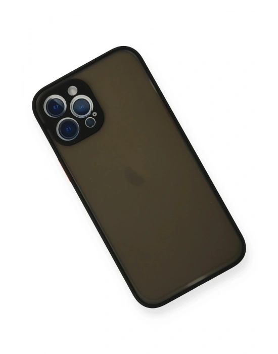 Newface iPhone 12 Pro Kılıf Montreal Silikon Kapak - Siyah