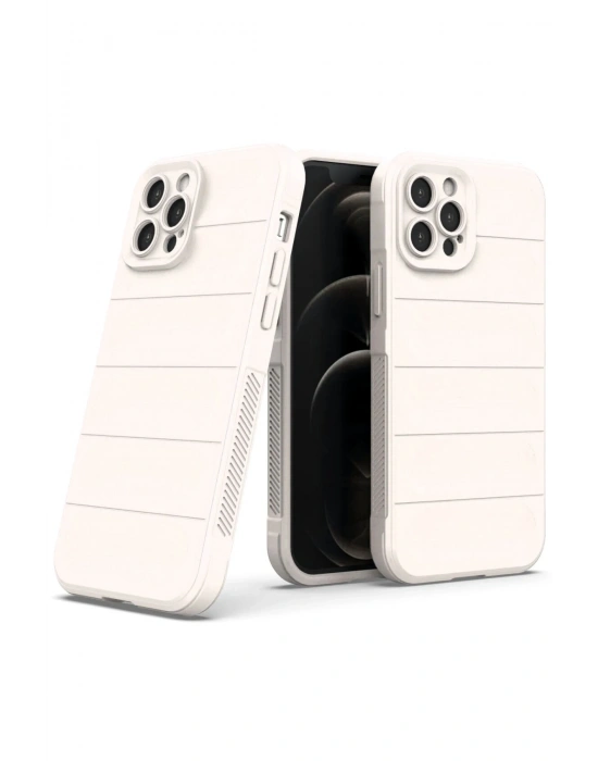 Newface iPhone 12 Pro Kılıf Optimum Silikon - Krem