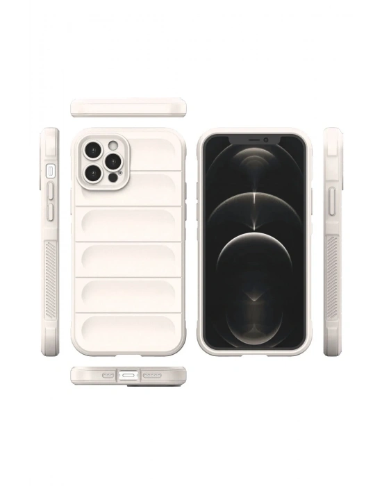 Newface iPhone 12 Pro Kılıf Optimum Silikon - Krem