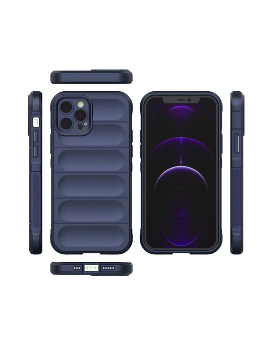 Newface iPhone 12 Pro Kılıf Optimum Silikon - Lacivert