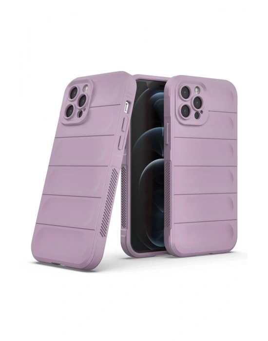 Newface iPhone 12 Pro Kılıf Optimum Silikon - Mor