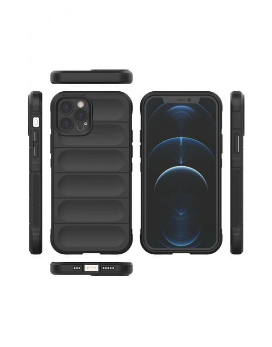 Newface iPhone 12 Pro Kılıf Optimum Silikon - Siyah