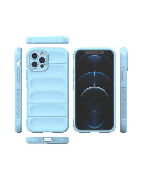 Newface iPhone 12 Pro Kılıf Optimum Silikon - Sky Blue