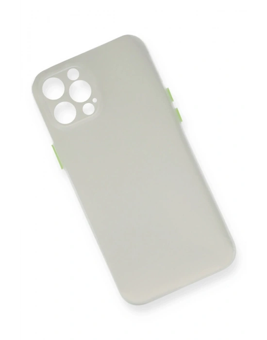 Newface iPhone 12 Pro Kılıf PP Ultra İnce Kapak - Beyaz