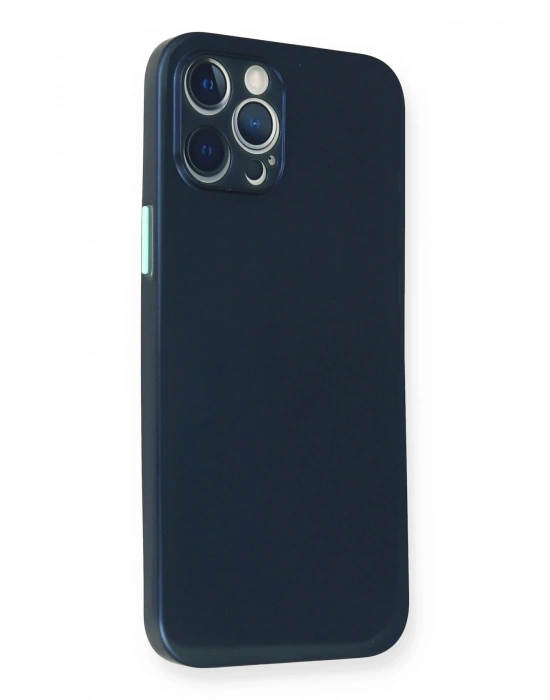 Newface iPhone 12 Pro Kılıf PP Ultra İnce Kapak - Mavi