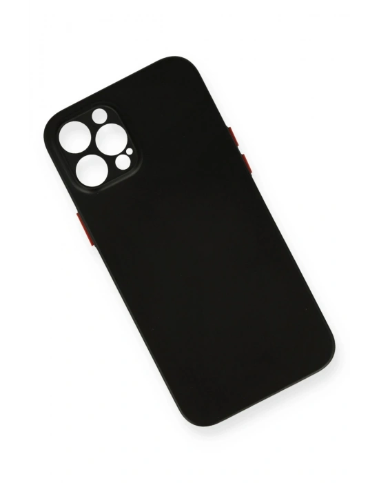 Newface iPhone 12 Pro Kılıf PP Ultra İnce Kapak - Siyah