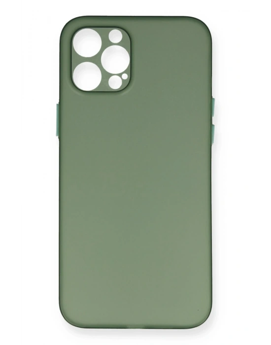 Newface iPhone 12 Pro Kılıf PP Ultra İnce Kapak - Yeşil