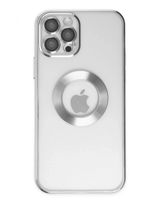 Newface iPhone 12 Pro Kılıf Slot Silikon - Gümüş