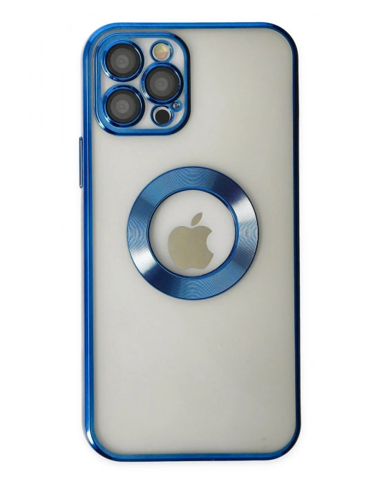 Newface iPhone 12 Pro Kılıf Slot Silikon - Mavi