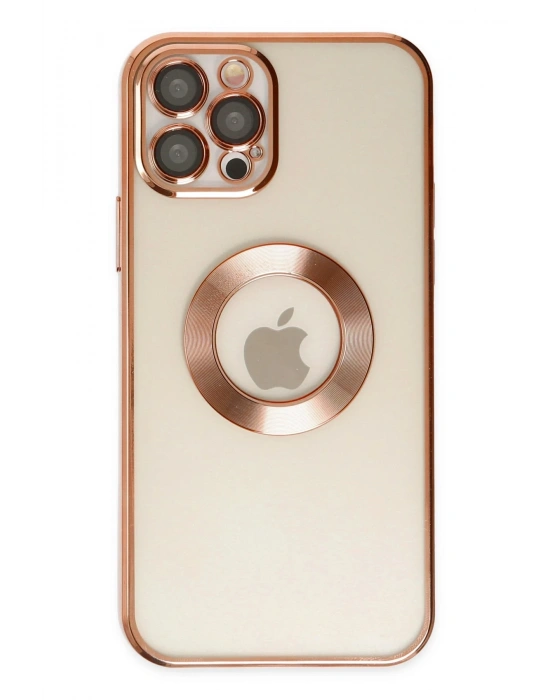 Newface iPhone 12 Pro Kılıf Slot Silikon - Rose Gold