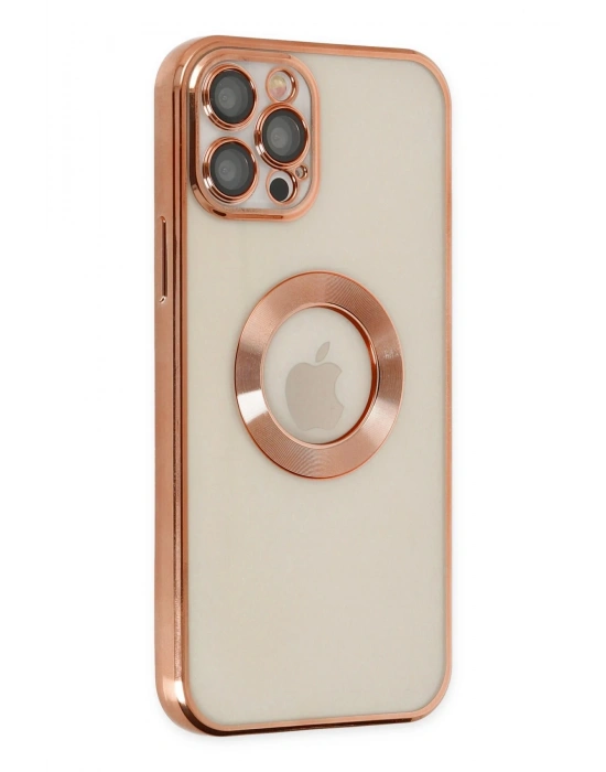Newface iPhone 12 Pro Kılıf Slot Silikon - Rose Gold