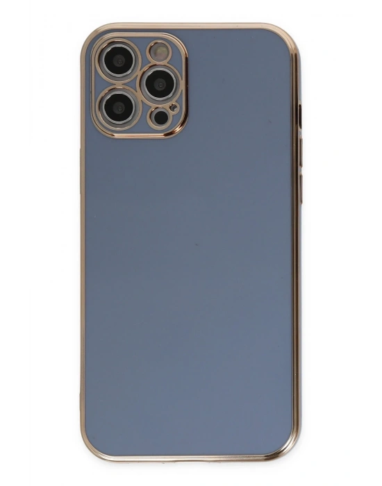 Newface iPhone 12 Pro Kılıf Volet Silikon - Mavi