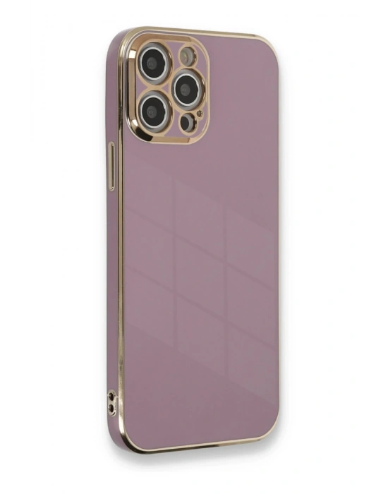 Newface iPhone 12 Pro Kılıf Volet Silikon - Mor