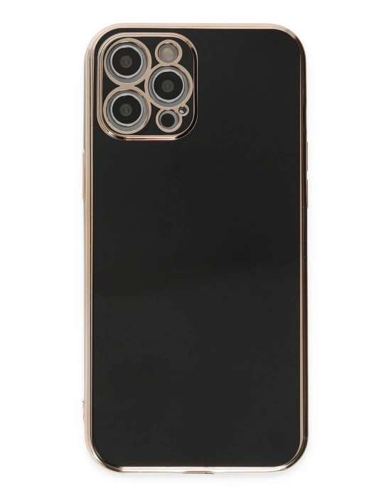 Newface iPhone 12 Pro Kılıf Volet Silikon - Siyah