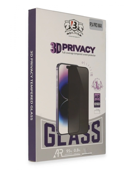 Newface iPhone 12 Pro Max Bilvis 3D Hayalet Cam Ekran Koruyucu