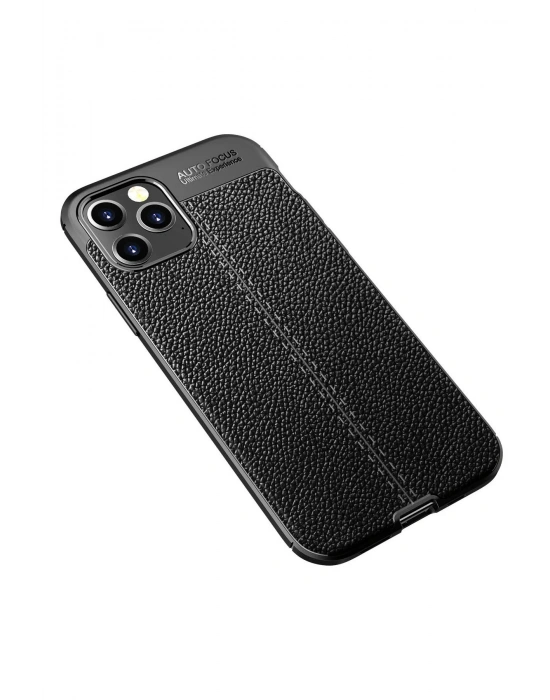 Newface iPhone 12 Pro Max Kılıf Auto Focus Kapak - Siyah