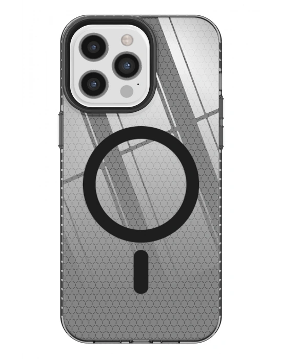 Newface iPhone 12 Pro Max Kılıf Beta Magneticsafe Silikon - Siyah